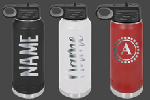 Load image into Gallery viewer, 20oz Stainless Steel Water Bottle Engraved