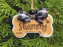 Load image into Gallery viewer, Christmas Ornament - Dog Bone Wooden Ornament