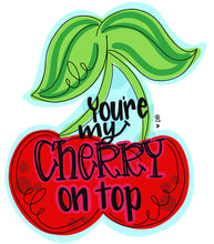 Load image into Gallery viewer, TEMPLATE: Double Cherries Door Hanger Download Template - Printable Template