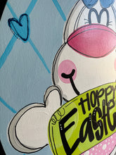 Load image into Gallery viewer, Easter Bunny Spring Oval Door Hanger