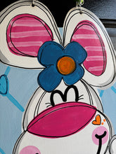 Load image into Gallery viewer, Easter Bunny Spring Oval Door Hanger