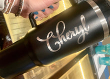 Load image into Gallery viewer, 40oz Tumblers Engrave with handle and straw