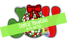 Load image into Gallery viewer, TEMPLATE: Joy Disco Door Hanger Download Template - Printable Template
