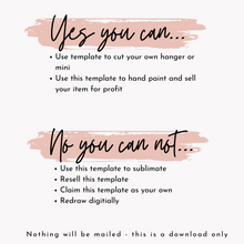 Load image into Gallery viewer, TEMPLATE: Double Cherries Door Hanger Download Template - Printable Template