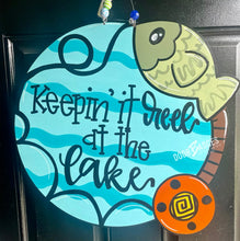 Load image into Gallery viewer, Hi. Hey. Hello. Home Doorhanger - 3D Welcome door decor - wooden hand painted doorhanger
