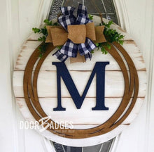Load image into Gallery viewer, Hi. Hey. Hello. Home Doorhanger - 3D Welcome door decor - wooden hand painted doorhanger