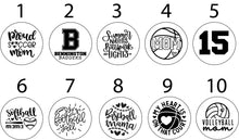 Load image into Gallery viewer, Sporty Bead Stretchy Keychain with Tassel and Engraved Charm - BYF - DoorBadges