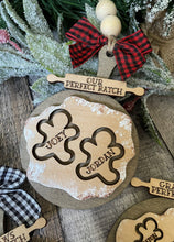Load image into Gallery viewer, Christmas Family Gingerbread Ornament - Cookie Wooden Ornament - DoorBadges