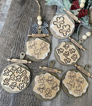 Load image into Gallery viewer, Christmas Family Gingerbread Ornament - Cookie Wooden Ornament - DoorBadges