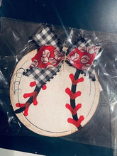 Load image into Gallery viewer, Christmas Ornament - Baseball Wooden Ornament - DoorBadges