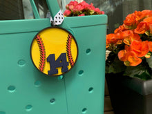 Load image into Gallery viewer, Bogg Bag Charm - Bag Tag - Mom Accessories - Sports Mom - Kids Bag Tag - DoorBadges