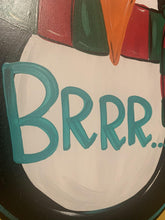 Load image into Gallery viewer, Penquin Door Hanger - Christmas Sign - Winter Decor - DoorBadges