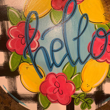 Load image into Gallery viewer, Summer Lemon Door Hanger - DoorBadges