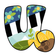 Load image into Gallery viewer, Decorative Letter, Monogram Letter Door Hanger - DoorBadges