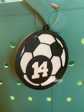Load image into Gallery viewer, Bogg Bag Charm - Bag Tag - Mom Accessories - Sports Mom - Kids Bag Tag - DoorBadges