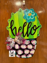 Load image into Gallery viewer, Cactus in a Pot Door Hanger - DoorBadges
