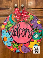 Load image into Gallery viewer, Whimsical Welcome Door Hanger - DoorBadges