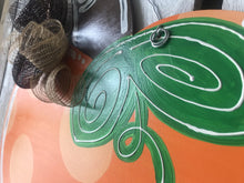 Load image into Gallery viewer, Pumpkin Fall Door Hanger - Harvest Door Decor - Thanksgiving Hand Painted - Fall Wreath - DoorBadges