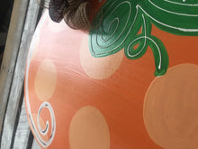 Load image into Gallery viewer, Pumpkin Fall Door Hanger - Harvest Door Decor - Thanksgiving Hand Painted - Fall Wreath - DoorBadges