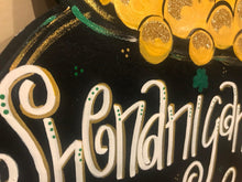 Load image into Gallery viewer, St Patrick's Day Door Hanger - pot of gold door Decor - st pats wreath - st patty hand painted personalized door hanger - DoorBadges