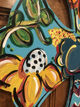 Load image into Gallery viewer, Cross Door Hanger - Flowers - - DoorBadges