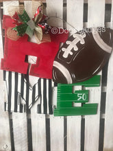 Load image into Gallery viewer, Football door hanger, Home sports door hanger, sports door hanger, sports door signs, gridiron - DoorBadges