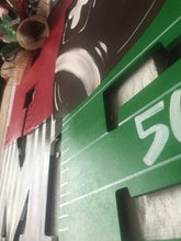 Load image into Gallery viewer, Football door hanger, Home sports door hanger, sports door hanger, sports door signs, gridiron - DoorBadges
