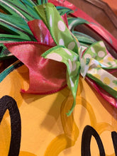 Load image into Gallery viewer, Pineapple Door Hanger - Summer door Decor - welcome wreath - spring summer hand painted personalized door hanger - DoorBadges