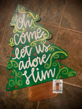 Load image into Gallery viewer, Christmas Door Hanger - Tree Door Decoration - DoorBadges