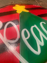 Load image into Gallery viewer, Christmas Tree Door Hanger - Peace - - DoorBadges