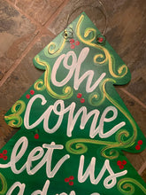 Load image into Gallery viewer, Christmas Door Hanger - Tree Door Decoration - DoorBadges