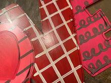 Load image into Gallery viewer, Valentine Love Heart Door Hanger - Valentines Day door Decor - valentine wreath - love hand painted personalized door hanger - DoorBadges