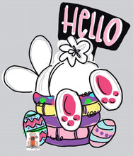 Load image into Gallery viewer, Easter Door Hanger- Bunny Butt Door Hanger - Easter Basket door Decor - DoorBadges