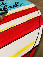 Load image into Gallery viewer, America the Beautiful round cutout - July 4th Door Hanger - DoorBadges
