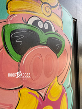 Load image into Gallery viewer, Summer Pig on a Float Door Hanger - DoorBadges