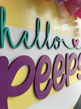 Load image into Gallery viewer, Hello Peeps Door Hanger - DoorBadges