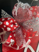 Load image into Gallery viewer, Valentine XO 3D Door Hanger - Valentines Day door Decor - valentine wreath - be mine hand painted personalized door hanger - DoorBadges