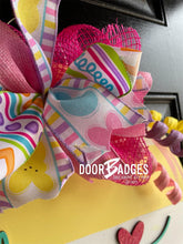 Load image into Gallery viewer, Hello Peeps Door Hanger - DoorBadges