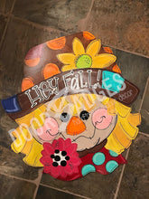 Load image into Gallery viewer, Fall Scarecrow Door Hanger - DoorBadges