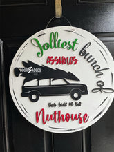Load image into Gallery viewer, Jolliest Bunch Round door hanger - WHS FB - DoorBadges