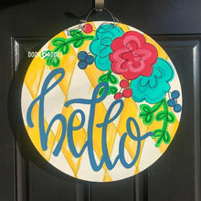 Load image into Gallery viewer, Hello Summer Door Hanger - DoorBadges