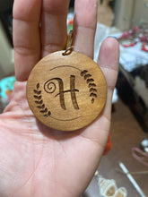 Load image into Gallery viewer, Wood/Silicone Bead Stretchy Keychain with Tassel and Engraved Charm | Custom Personalized Keychain | Bracelet Keychain Wristlet | Stocking Stuffer - DoorBadges
