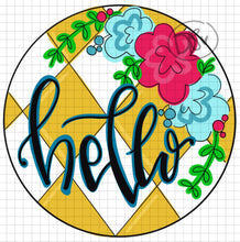 Load image into Gallery viewer, Hello Summer Door Hanger - DoorBadges