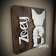 Load image into Gallery viewer, Dog Leash Wall sign - Dog leash hook - DoorBadges