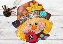 Load image into Gallery viewer, Fall Scarecrow Door Hanger - DoorBadges