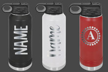 Load image into Gallery viewer, 20oz Stainless Steel Water Bottle Engraved
