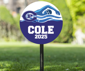 Creighton Prep Printed Swim Yard Sign - Local pickup Only on Yard Signs. No Shipping is available.