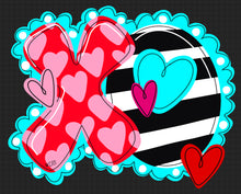 Load image into Gallery viewer, Valentine XO Heart door hanger

