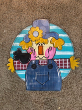 Load image into Gallery viewer, Scarecrow around Fall Door Hanger
