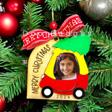 Load image into Gallery viewer, Christmas Ornament - Car with Picture frame
